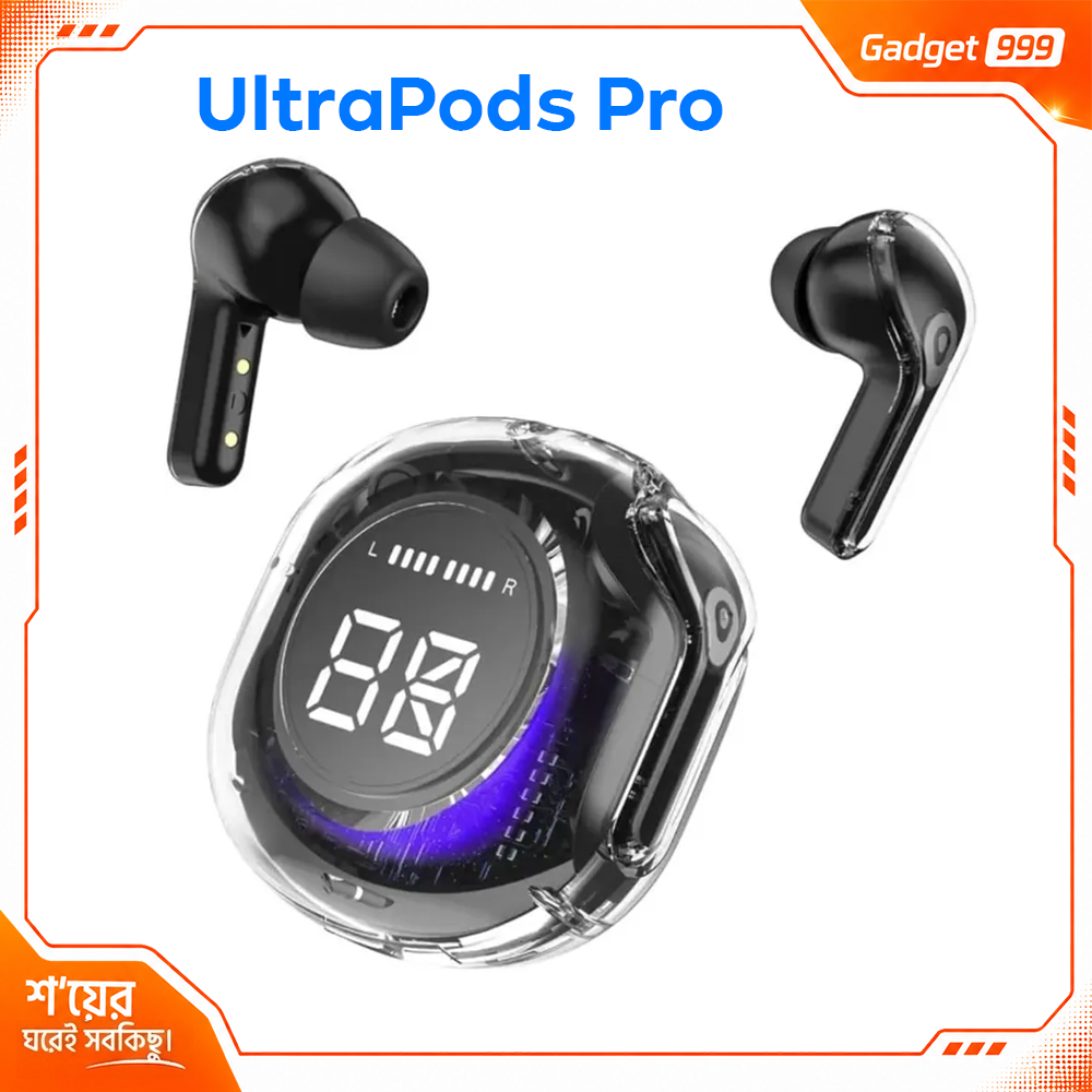 UltraPods Pro TWS Wireless Bluetooth Earbuds with LED Display