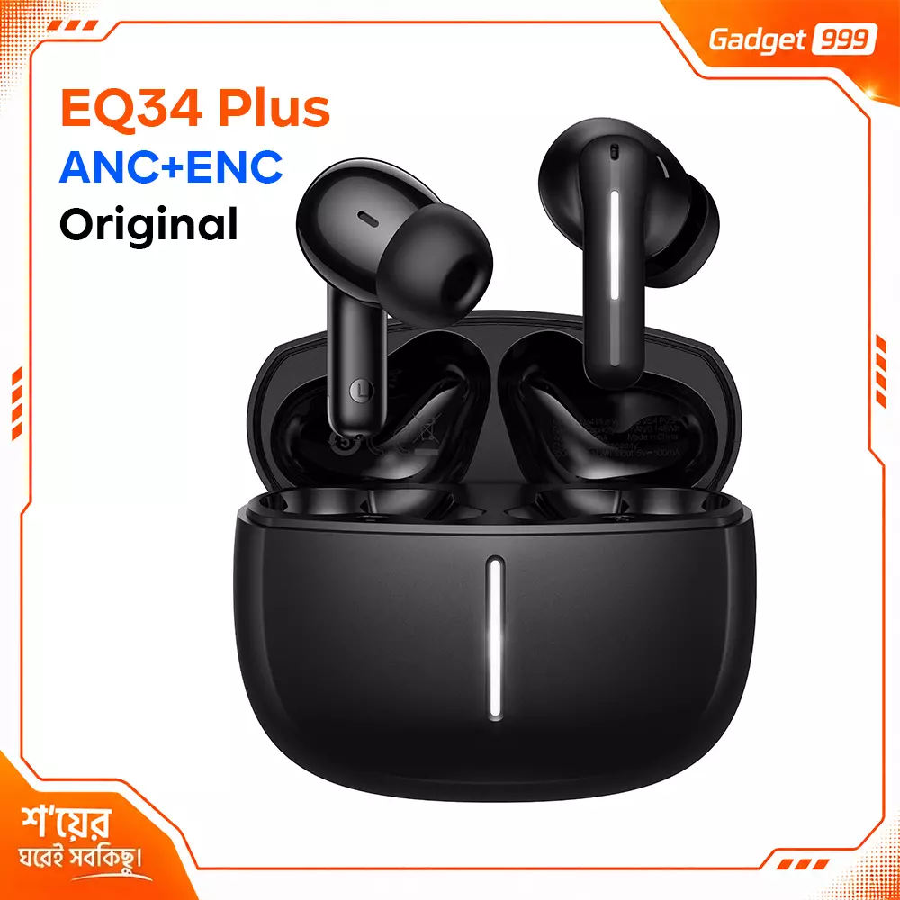 Hoco EQ34 Plus ANC+ENC TWS Earbuds Black
